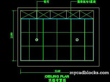 Kitchen CAD plane and elevation 21